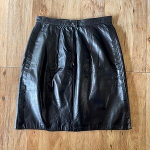 Vintage Leather Skirt